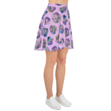 Pastel Crystal Cluster Skater Skirt