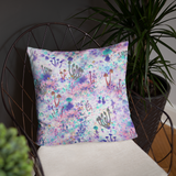 Fairy Fungus Square Pillow