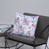 Fairy Fungus Square Pillow