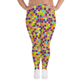 Disco Squares Plus Size Leggings