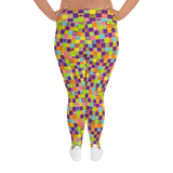Disco Squares Plus Size Leggings
