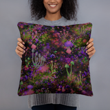 Sunset Shrooms Square Pillow