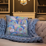 Grey Organism Square Pillow
