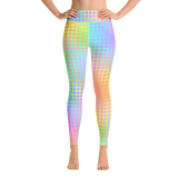 Rainbow Grid Yoga Leggings