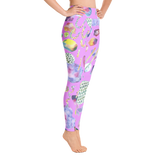 Bubblegum Garden Yoga Leggings