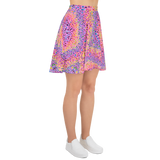 Rainbow Stoned Skater Skirt