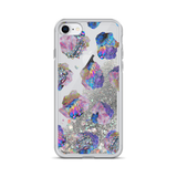Crystal Cluster Liquid Glitter Phone Case