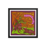 Opportunity to Grow Retro Framed Print