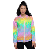 Rainbow Melt Unisex Bomber Jacket