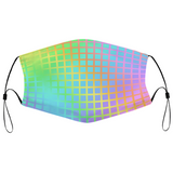 Rainbow Grid Reusable Mask