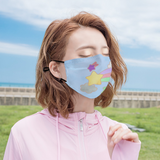 Blue Dreamy Sweater Reusable Mask