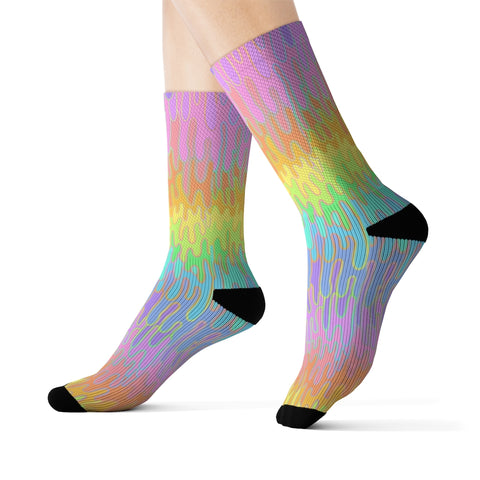 Rainbow Melt  Socks
