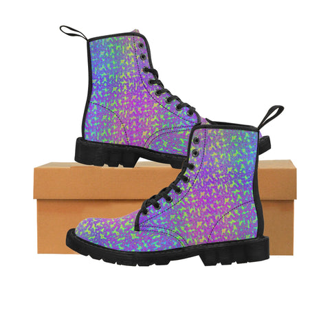Psychedelic Mess Men's Martin Boots