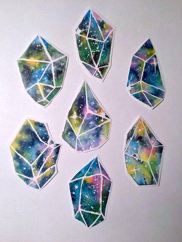 Cosmic Crystal Sticker Pack