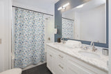 Blue Shroom Shower Curtain