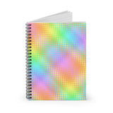 Rainbow Grid Spiral Notebook - Ruled Line