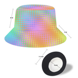 Rainbow Grid Bucket Hat