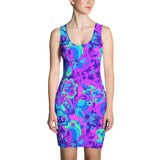 Groovy Blues Bodycon Dress