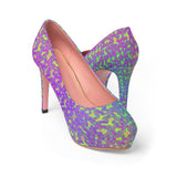 Psychedelic Mess Women's Platform Heels