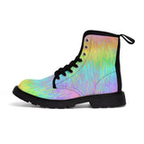 Rainbow Melt Men's Canvas Boots