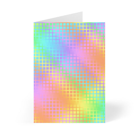 Rainbow Grid Greeting Cards (8 pcs)