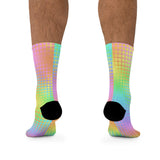 Rainbow Grid Socks
