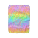 Rainbow Melt Sherpa Fleece Blanket