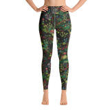 Midnight Mushrooms Yoga Leggings