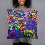 Alien Puke: Satellite Image Pillow