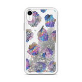 Crystal Cluster Liquid Glitter Phone Case