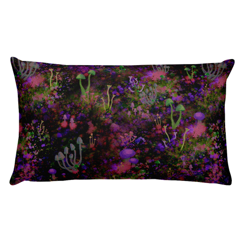 Sunset Shrooms Rectangular Pillow