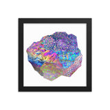 Crystal Cluster 3 Framed Print