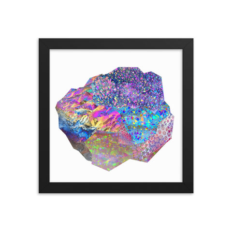 Crystal Cluster 3 Framed Print
