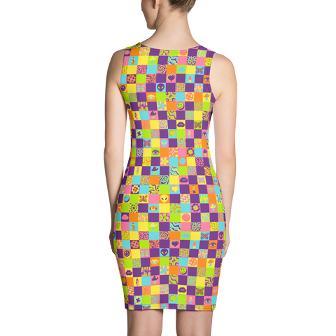 Disco Squares Bodycon Dress Kirsten Hatfield Disco Squares Bodycon Dress Kirsten Hatfield