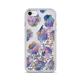 Crystal Cluster Liquid Glitter Phone Case