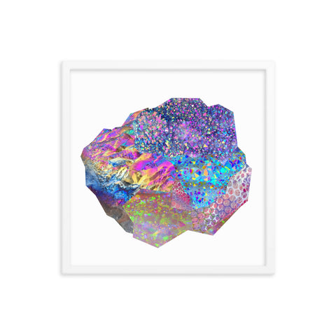 Crystal Cluster 3 Framed Print