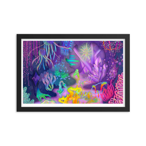 Crystal Cave Framed Print