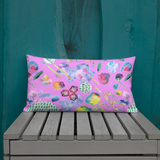 Bubblegum Garden Rectangular Pillow