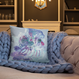 Blooming Organism Square Pillow