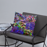 Alien Puke: Satellite Image Pillow