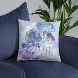 Blooming Organism Square Pillow