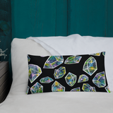 Cosmic Crystals Rectangular Pillow