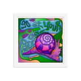 Go At Your Own Pace Framed Print