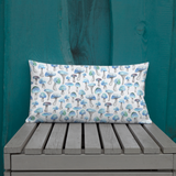 Blue Shroom Rectangular Pillow