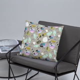 Sticks and Stones Square Pillow