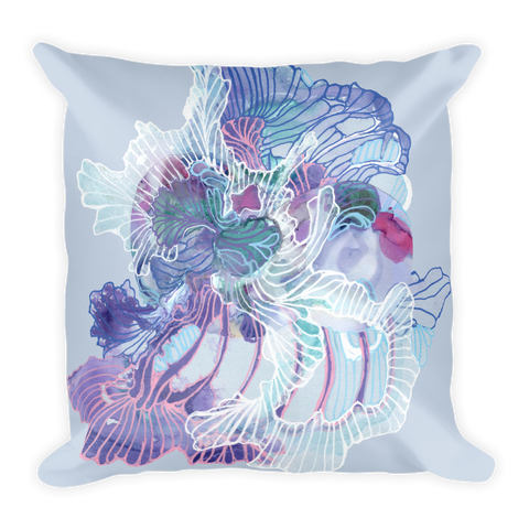 Blooming Organism Square Pillow