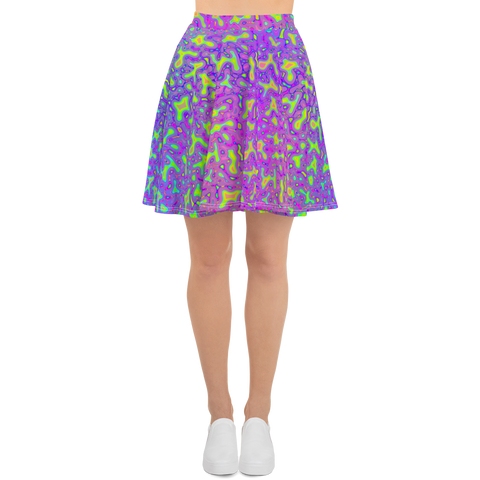 Psychedelic Mess Skater Skirt
