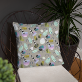 Sticks and Stones Square Pillow