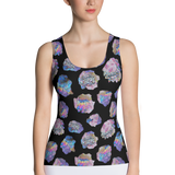 Black Crystal Cluster Tank Top