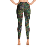 Midnight Mushrooms Yoga Leggings